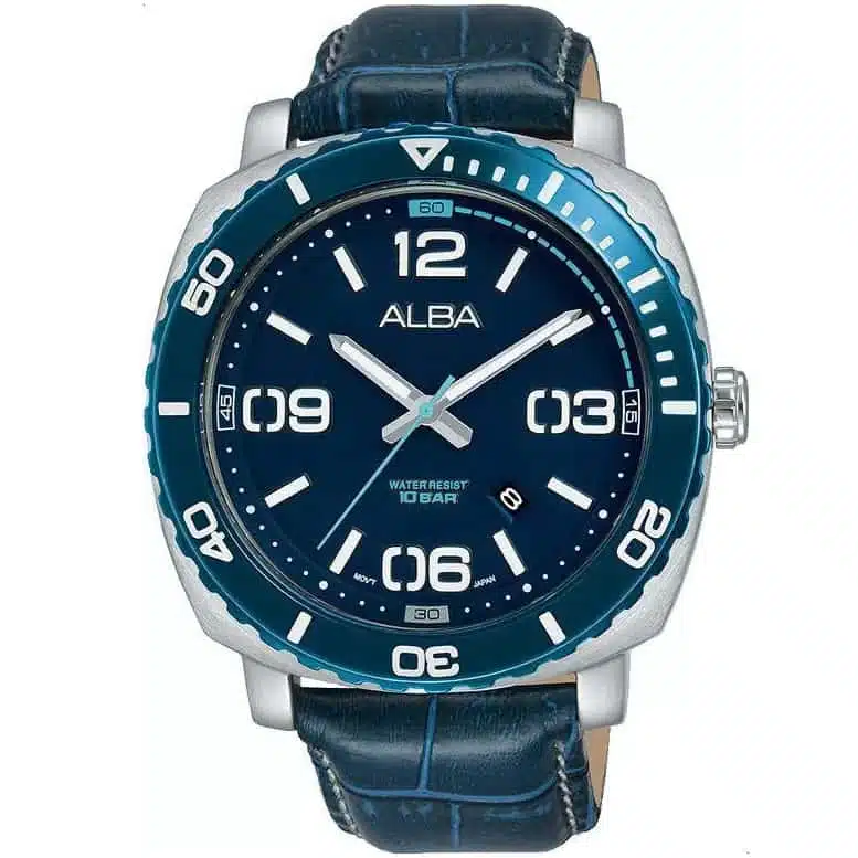 ag8h99x1 alba watch men blue dial leather strap quartz movt japan analog water resist 10bar three hand active.jpg