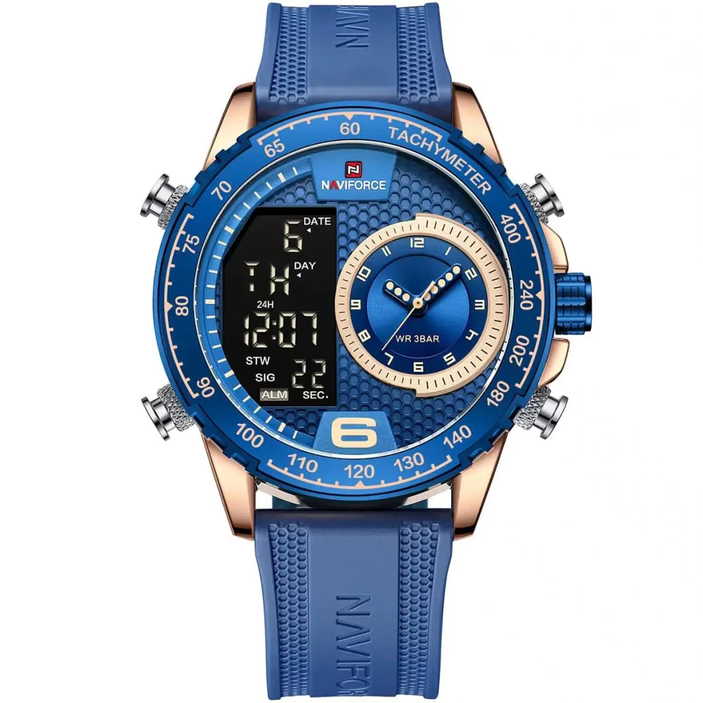 nf9199t rg be be naviforce watch men blue dial rubber strap quartz battery digital analog chronograph for dream.jpg