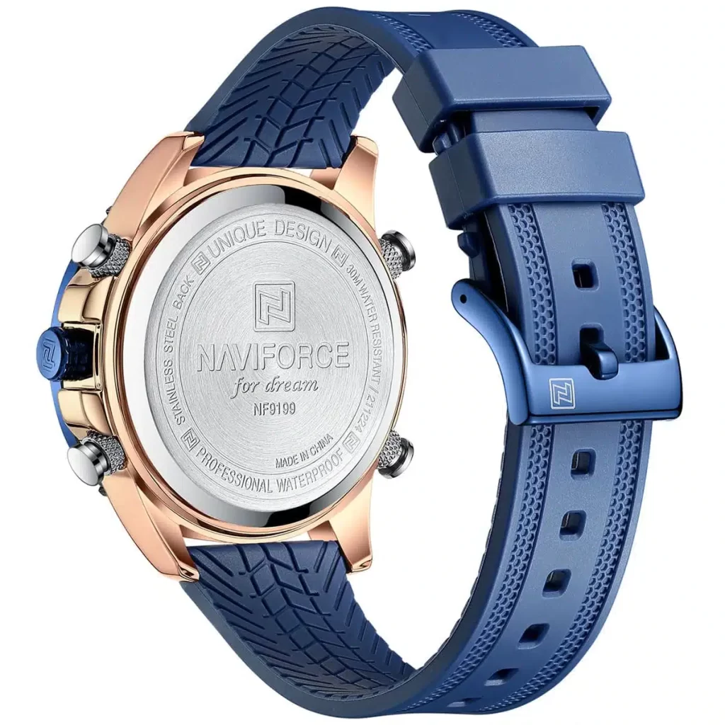 nf9199t rg be be naviforce watch men blue dial rubber strap quartz battery digital analog chronograph for dream 5.jpg