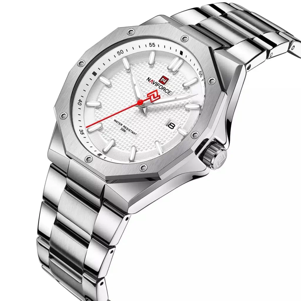 nf9200s s w naviforce watch men white dial metal silver strap quartz battery analog water resistant 30m for dream 2.jpg