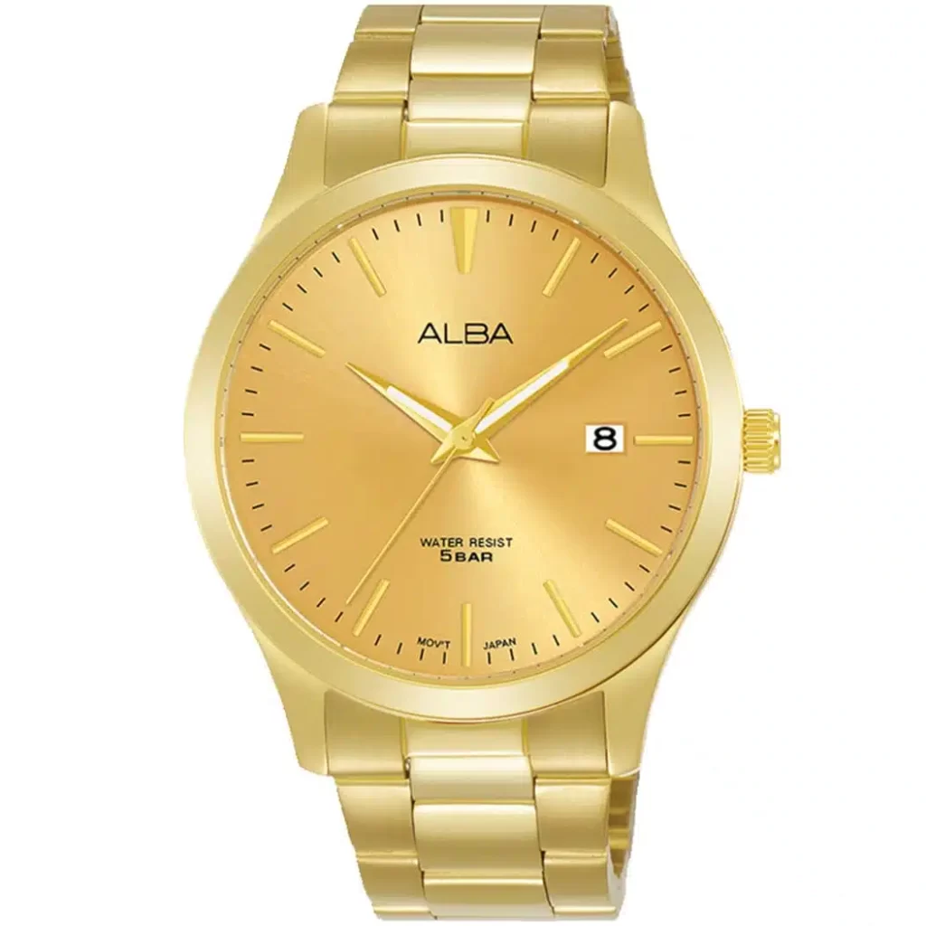 as9m34x1 alba watch men gold dial stainless steel metal golden strap quartz movt japan analog water resist 5bar three hand standard.jpg