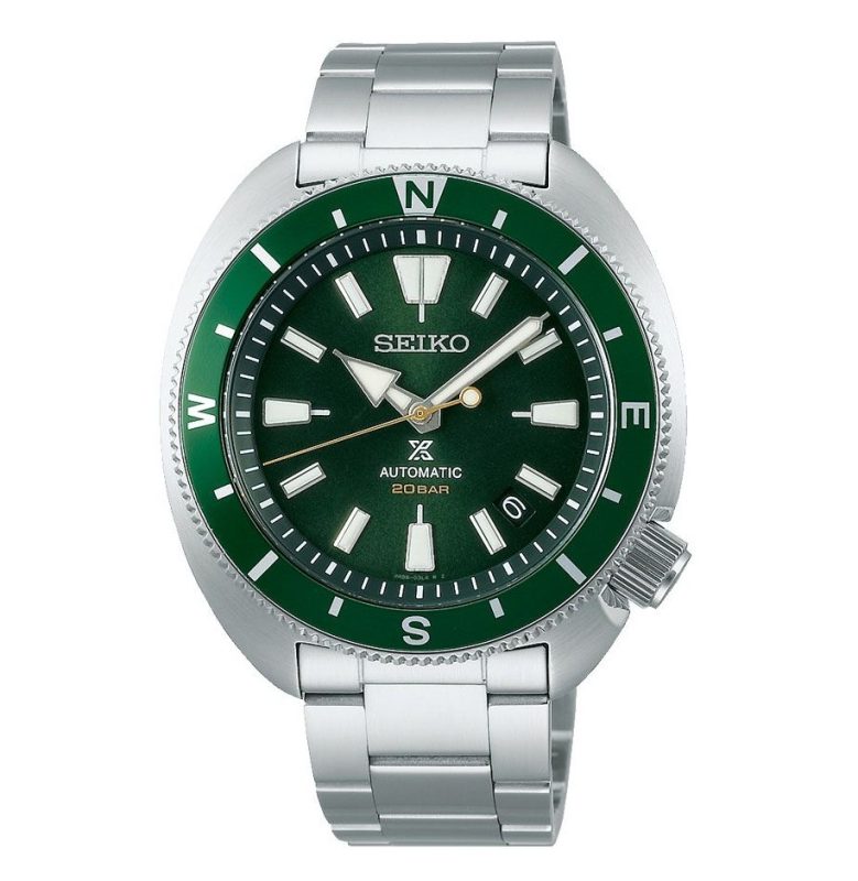 seiko men s hand watch prospex stainless band green dial srph15k1