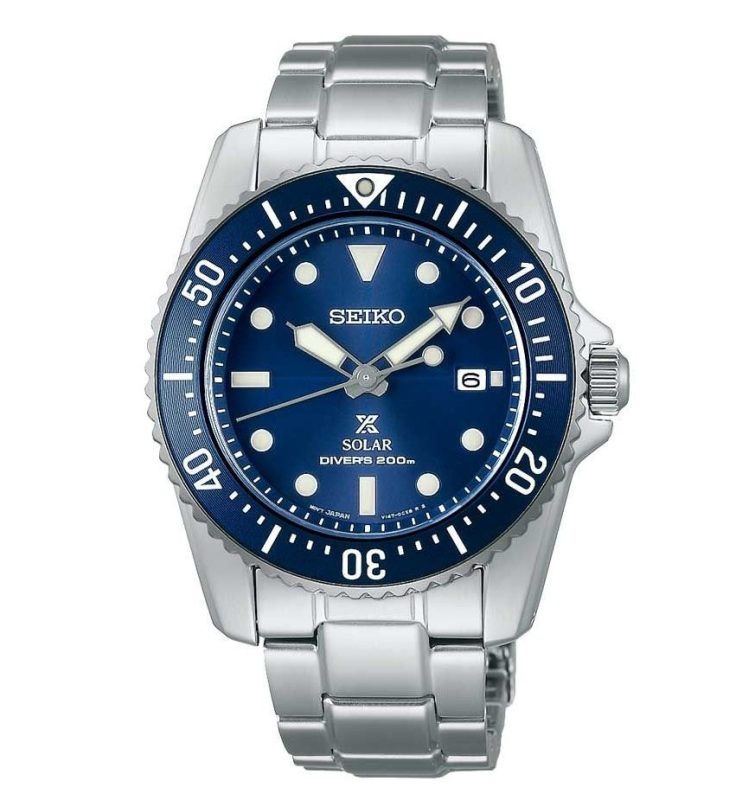 seiko men s watch prospex stainless bracelet blue dial sne585p1