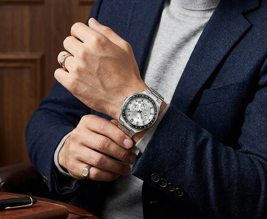 Buren Meridian Chronograph - BU70023 S/S/S - Men - Image 4