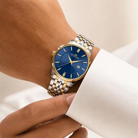 WESTERN - W6431GCB010D - GOLD - BLUE DIAL - MEN - Image 6