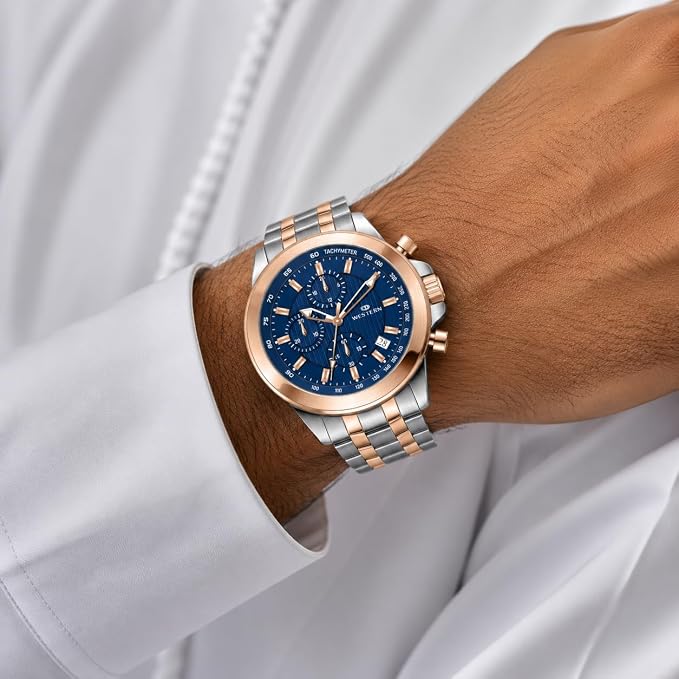 WESTERN - W8848GSP010C - ROSE GOLD - BLUE DIAL - MEN - Image 6
