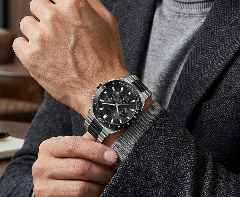 Buren Meridian Chronograph - BU70023 S/B/B - Men - Image 3