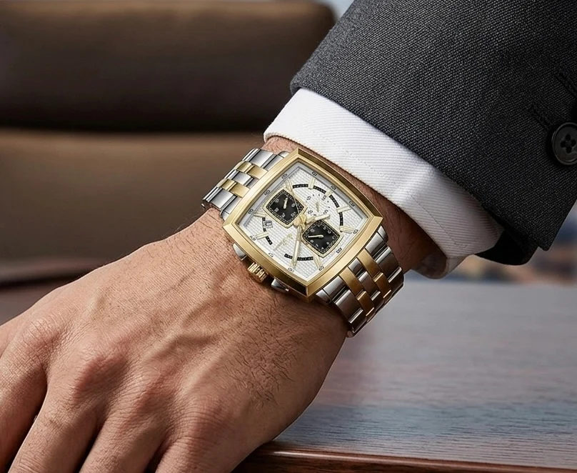 Buren Quadra Chronograph - BU7018 S/G - Men - Image 2