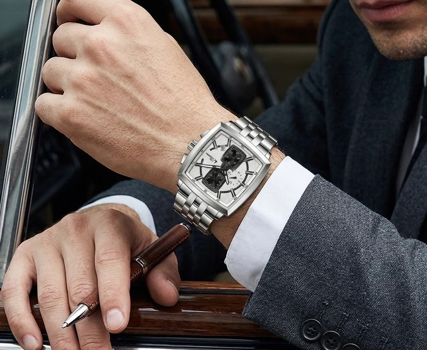 Buren Quadra Chronograph - BU7018 S/S/S - Men - Image 2