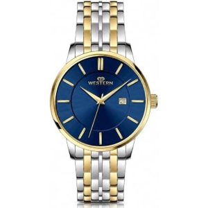 WESTERN - W6431GCB010D - GOLD - BLUE DIAL - MEN