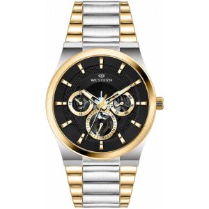 WESTERN - W1860GCB010C - GOLD - BLACK DIAL - MEN