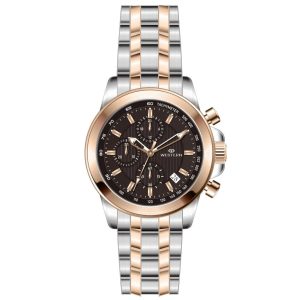 WESTERN - W8848GSP010C - ROSE GOLD - BLACK DIAL - MEN