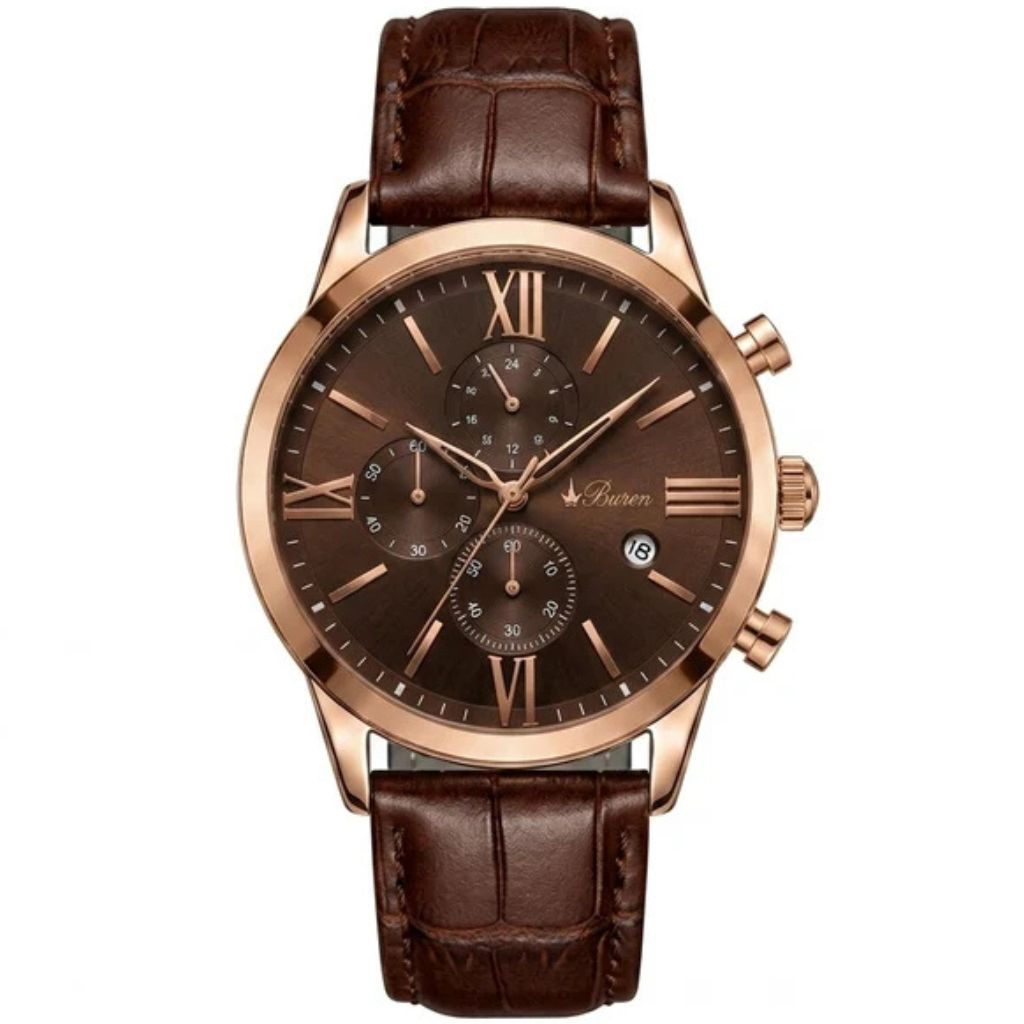 Buren Nero Chronograph - BU70030M Bw/Bw - Men