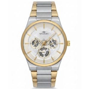 WESTERN - W1860GCB010F - WHITE DIAL - GOLD - MEN